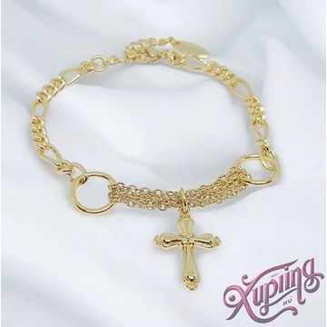 Mila 14K XP keresztes karkötő 17+3cm Mila 14K XP keresztes karkötő 17+3cm