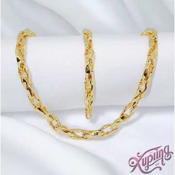 Glenda 14K XP ékszerszett - nyaklánc + karkötő 45cm/19cm Glenda 14K XP ékszerszett - nyaklánc + karkötő 45cm/19cm