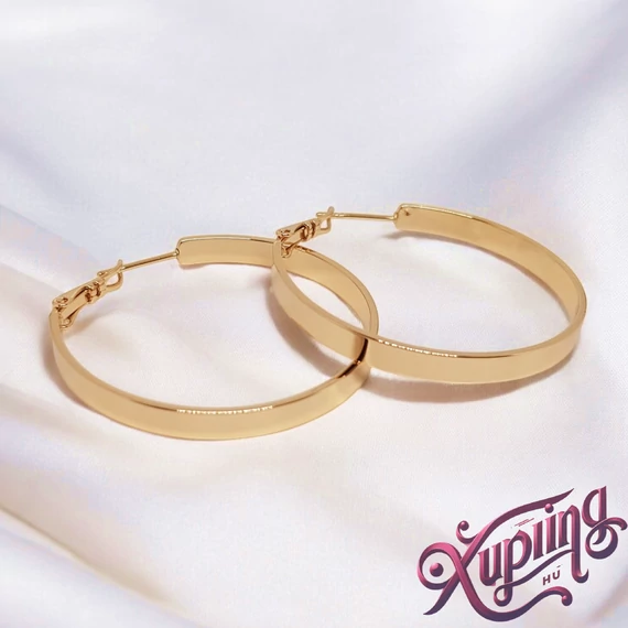 Nizza 18K XP karika fülbevaló 4cm
