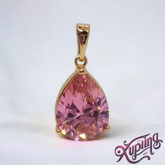 Atina XP csepp köves medál pink