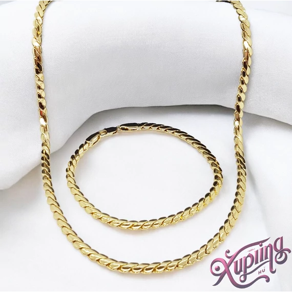 Nilsa 14K XP ékszerszett - nyakék + karkötő 50cm/20cm