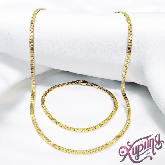 Kiara 14K XP ékszerszett - nyakék + karkötő 45cm/19cm