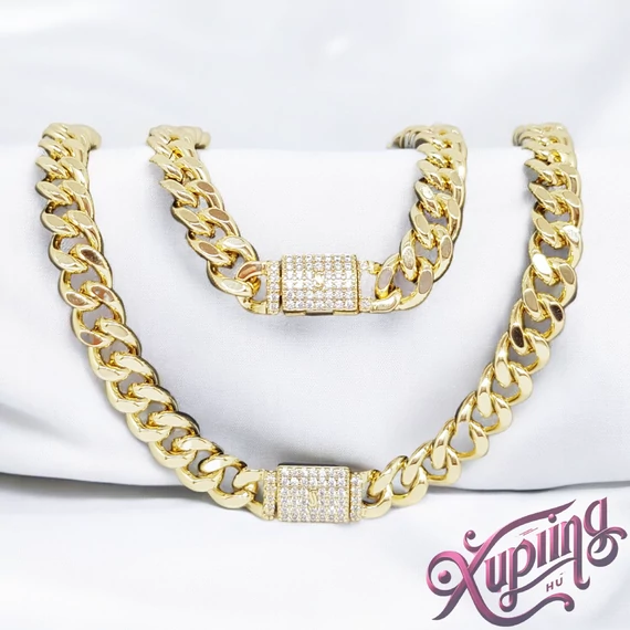 Sibilla 14K XP Prémium ékszerszett - nyakék + karkötő 45cm/19cm