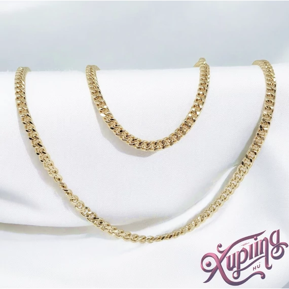Salerno 14K XP ékszerszett - nyaklánc + karkötő 50cm/19cm