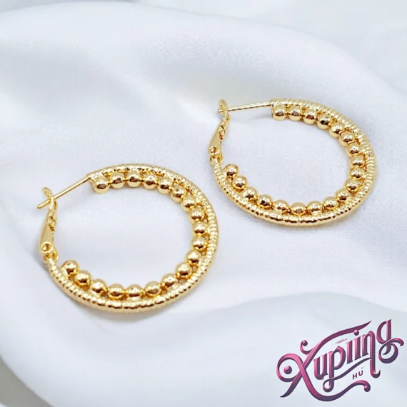 Enyah 14K XP karika fülbevaló 3cm