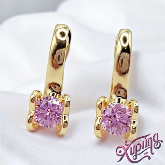 Enara 14K XP fülbevaló pink