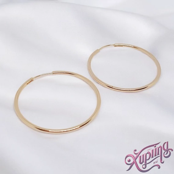 Ester 18K XP karika fülbevaló 4,5cm