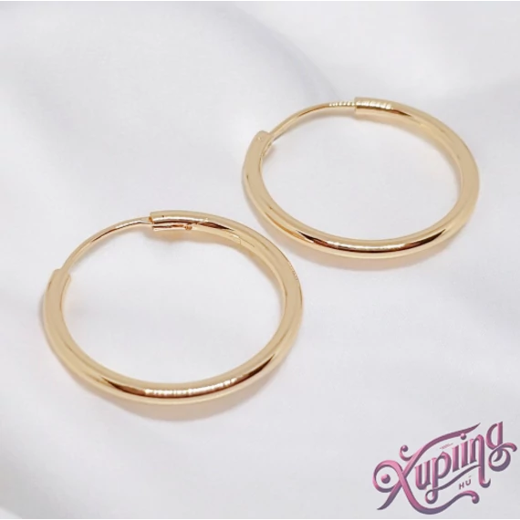 Ester 18K XP karika fülbevaló 2,5cm