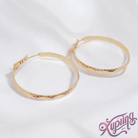 Paloma 18K XP karika fülbevaló 4cm