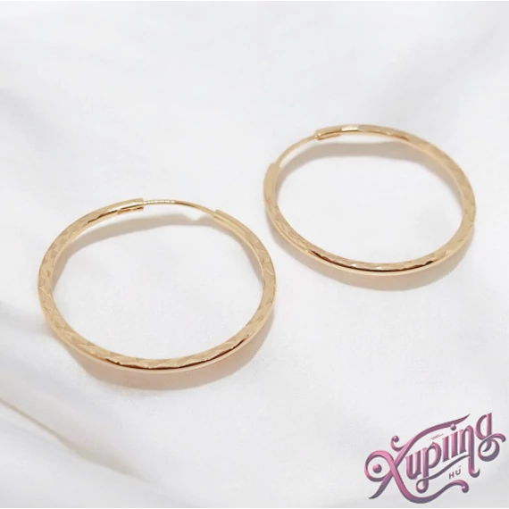 Samira 18K XP karika fülbevaló 3,5cm