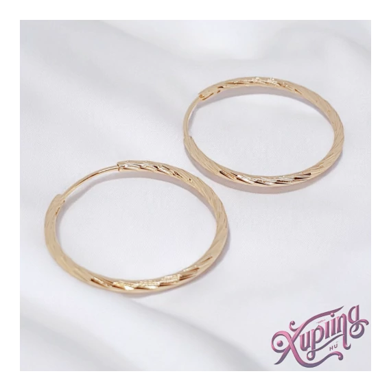 Ayane 18K XP karika fülbevaló 3cm