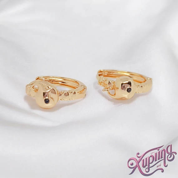 Kenza 18K XP delfines kislány fülbevaló