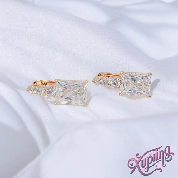 Ruth 18K XP köves fülbevaló 