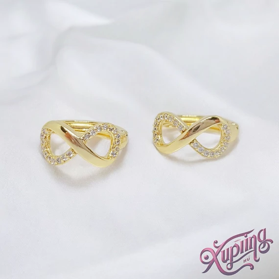 Infinity 14K XP fülbevaló
