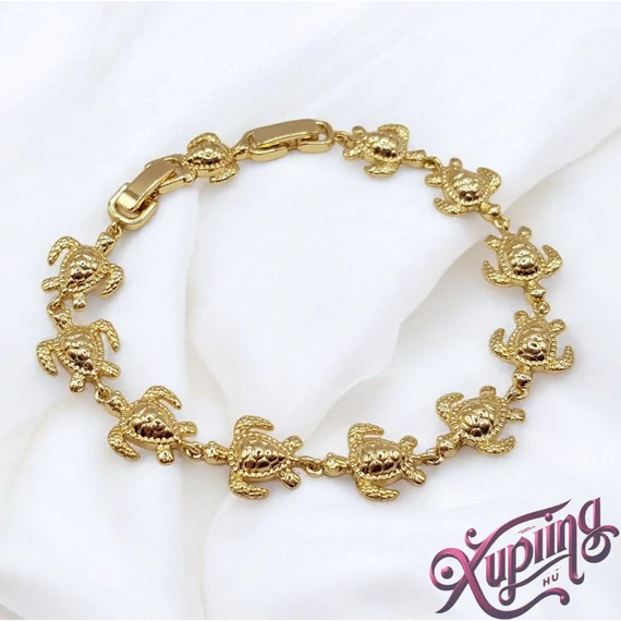 Szofi 14K XP teknős karkötő 17/19cm