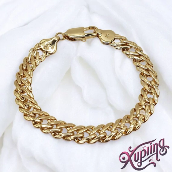 Halszálkás 14K XP extra vastag karkötő 19cm