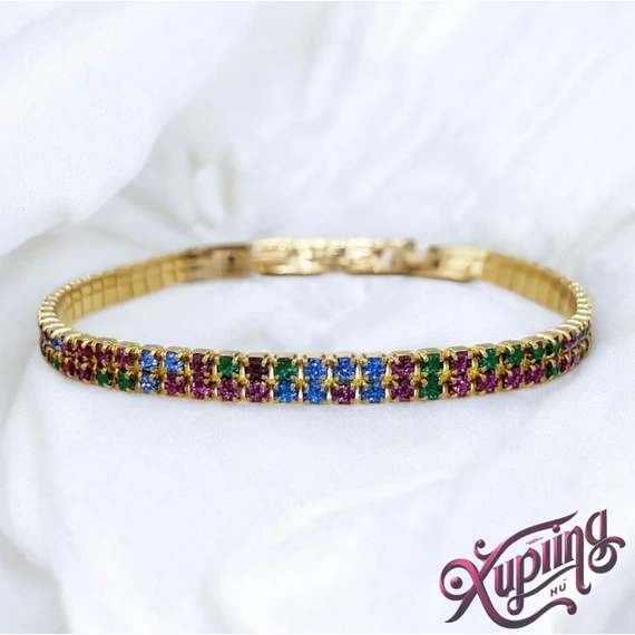 Tetouan 14K XP karkötő 17/19cm színes
