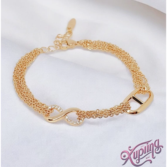 Hilla 18K XP végtelen karkötő 17+3cm 