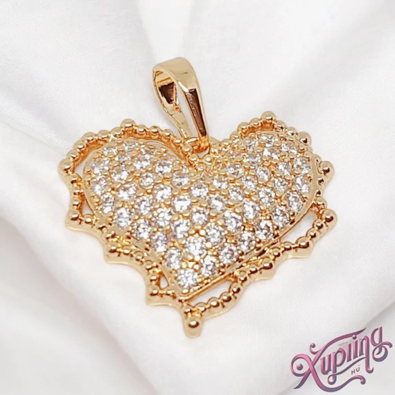 Tiffany 18K XP szíves medál