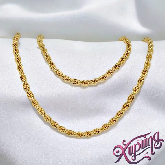 Berta 14K XP ékszerszett - nyaklánc + karkötő 50cm/19cm
