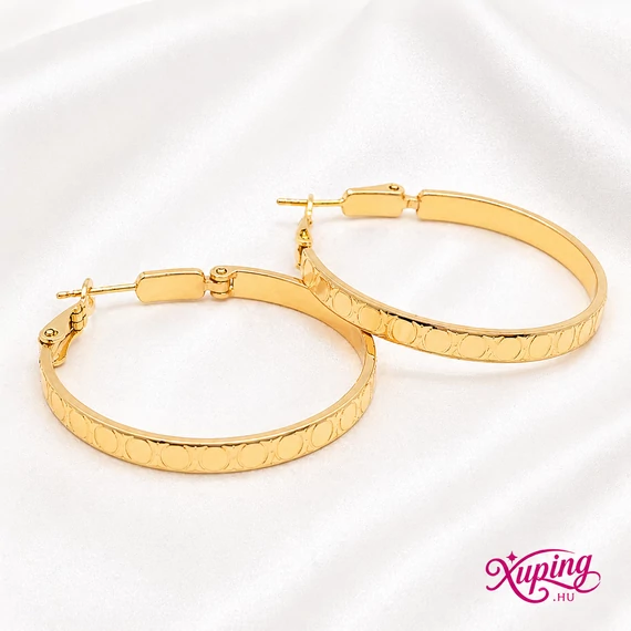 Fendrix 18K XP karika fülbevaló 4cm