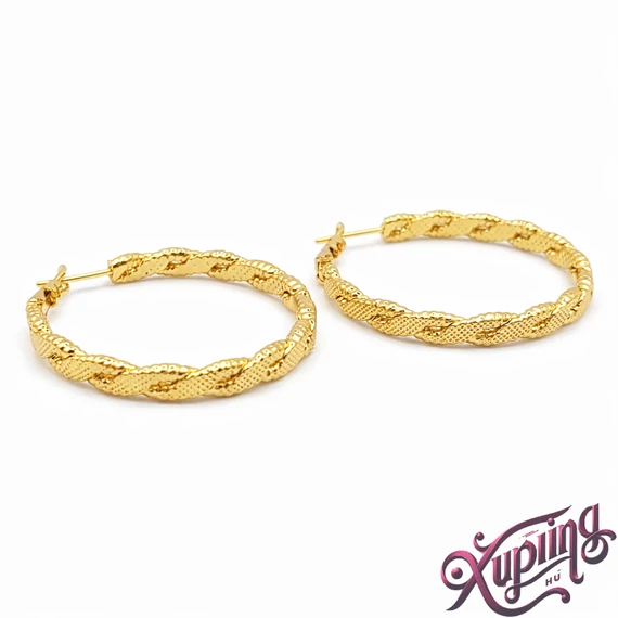 Sylora 14K XP karika fülbevaló 3,5cm