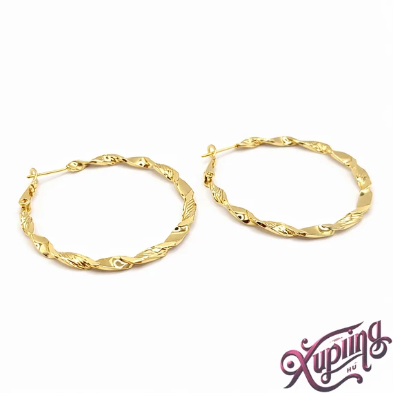 Velithra 14K XP karika fülbevaló 4cm