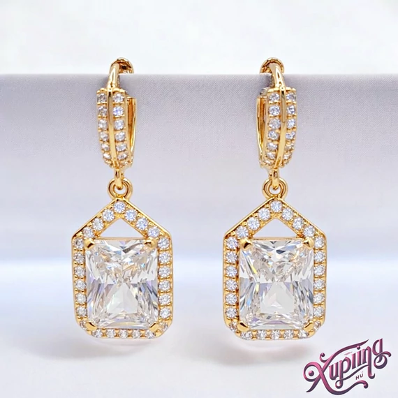 Regalyn 18K XP fülbevaló clear