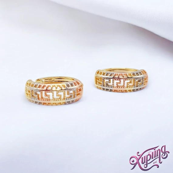 Grace 18K XP multicolor görög fülbevaló