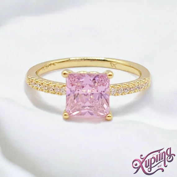 Meloria 14K XP gyűrű 7-es pink