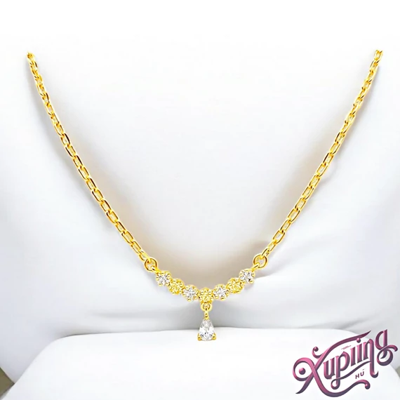 Melinda 14K XP köves nyakék 45+5cm 