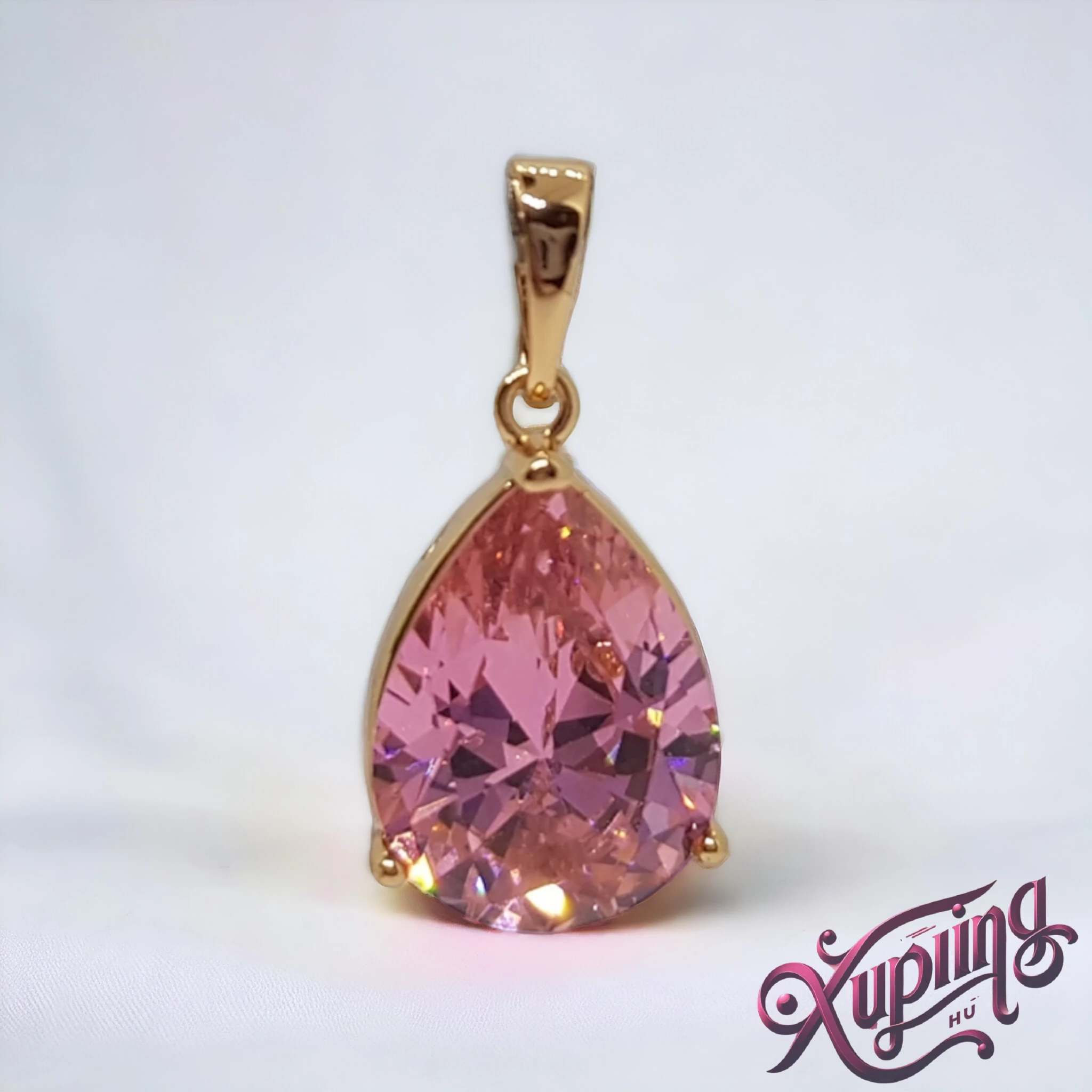 Atina XP csepp köves medál pink