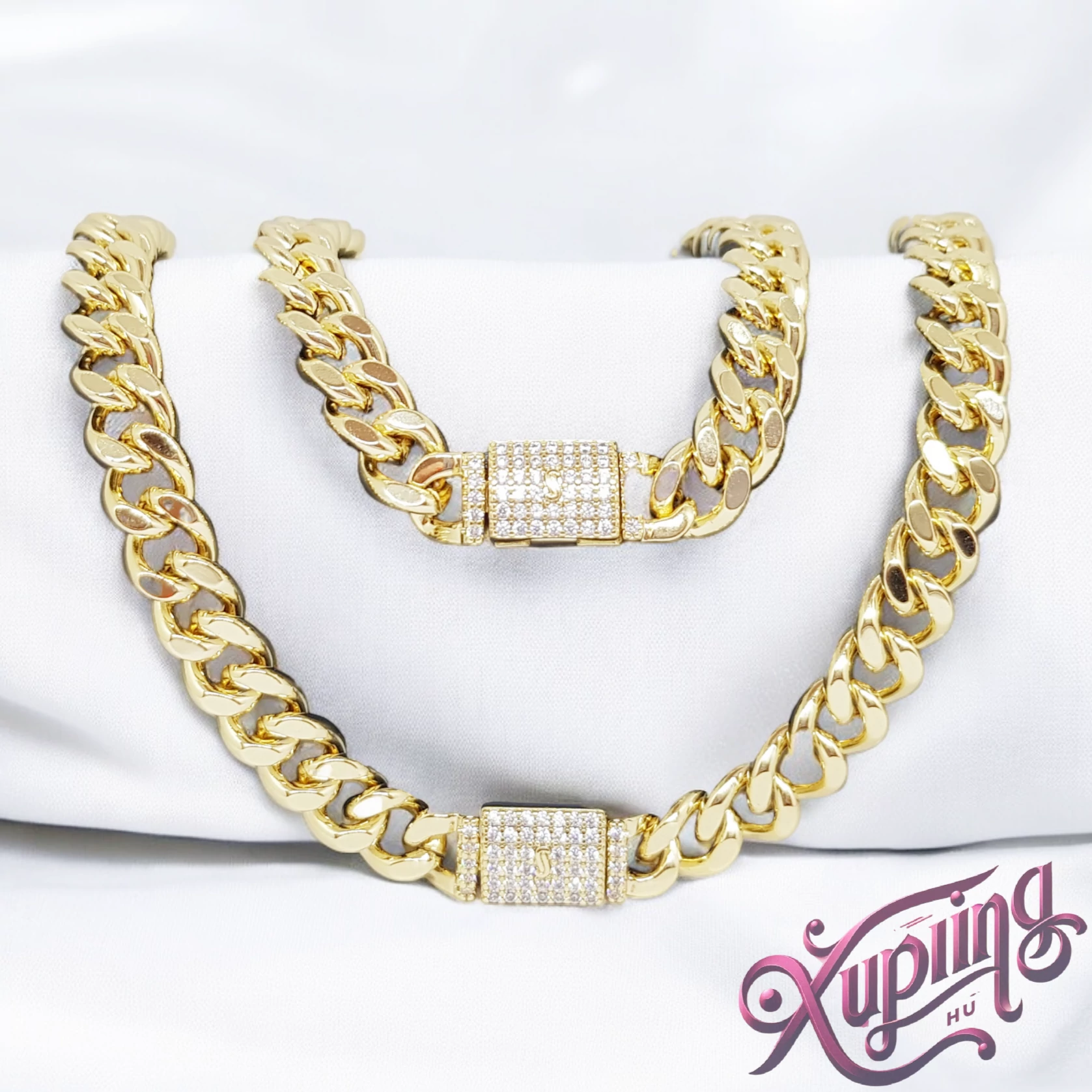 Sibilla 14K XP Prémium ékszerszett - nyakék + karkötő 45cm/19cm