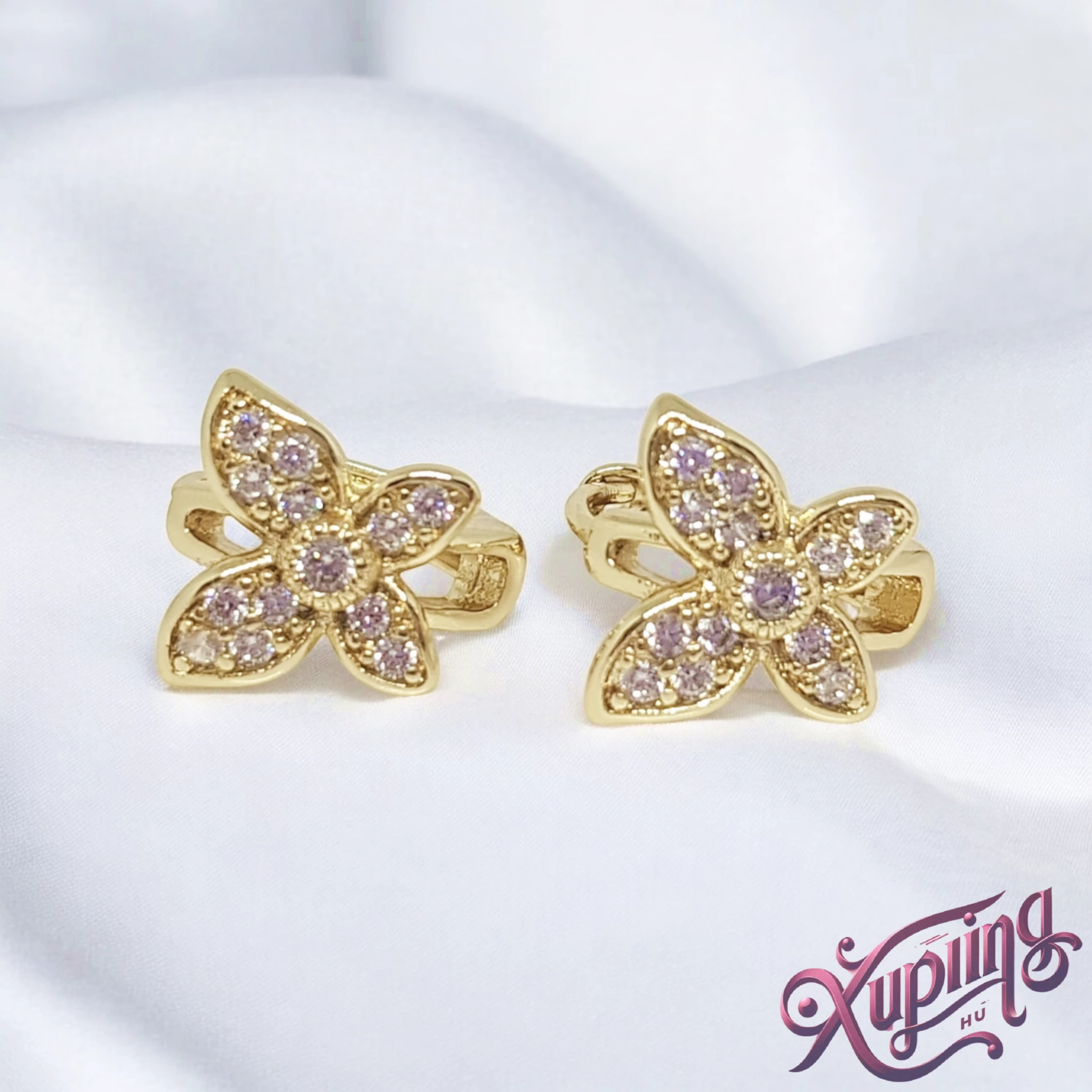 Estilla 14K XP pillangó fülbevaló