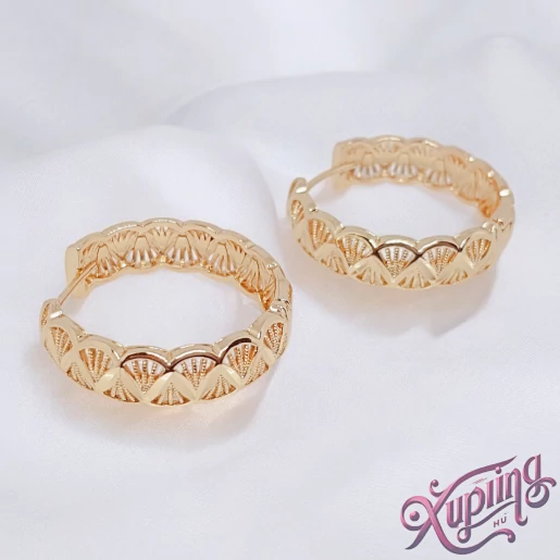 Raissa 18K XP karika fülbevaló