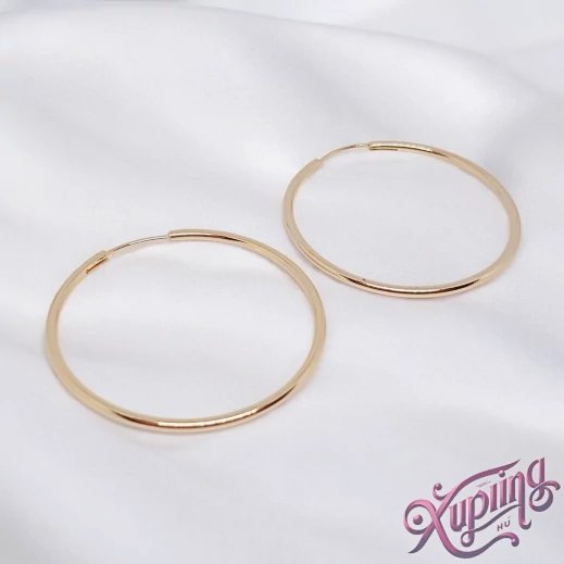 Ester 18K XP karika fülbevaló 4,5cm