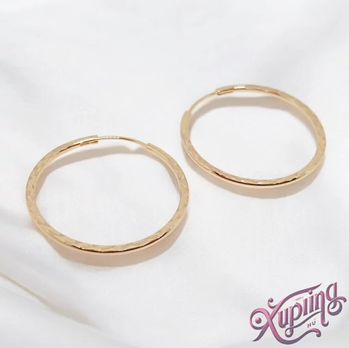 Samira 18K XP karika fülbevaló 3,5cm