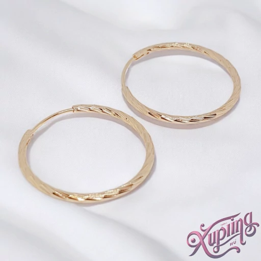 Ayane 18K XP karika fülbevaló 3cm