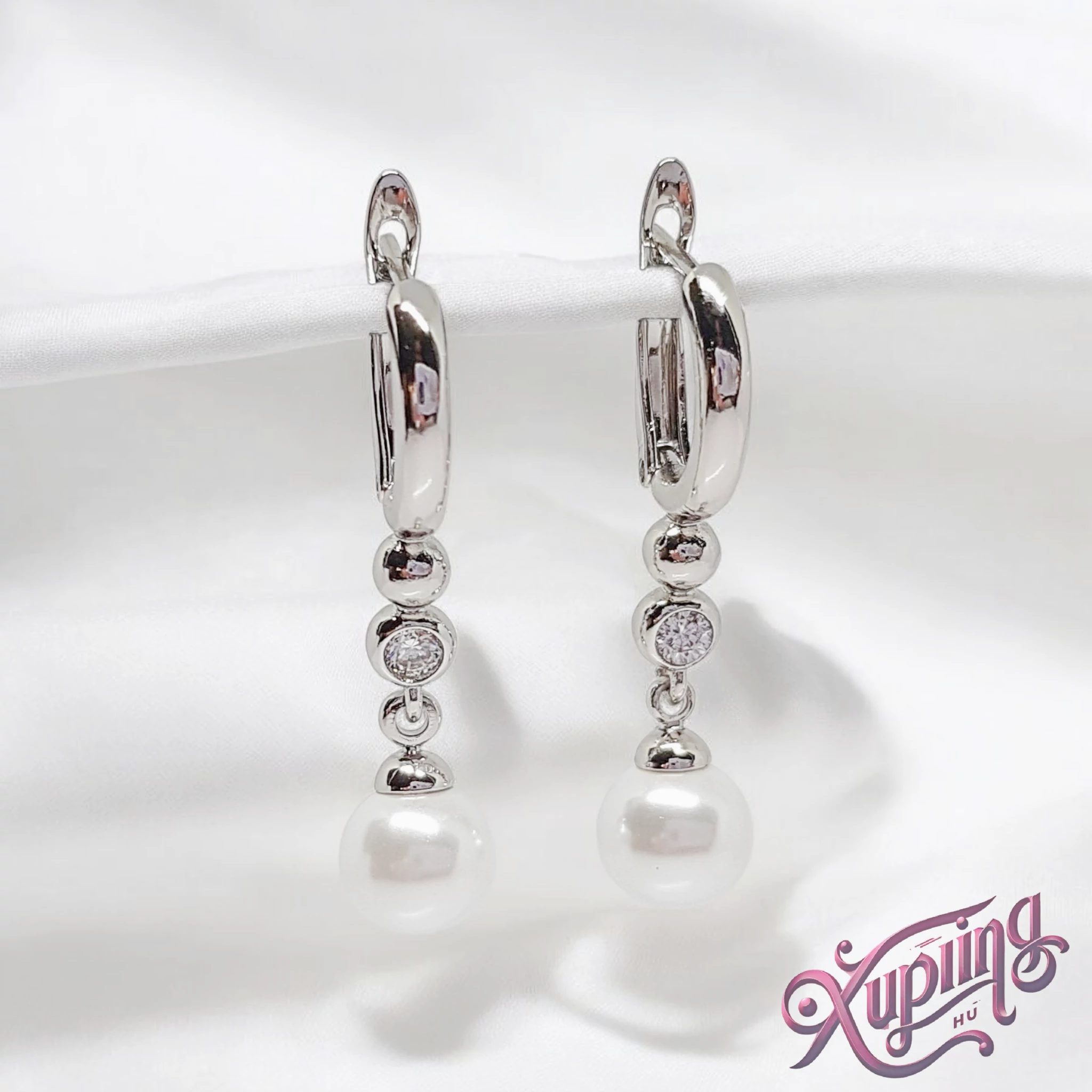 Pearl XP White gyöngyös fülbevaló
