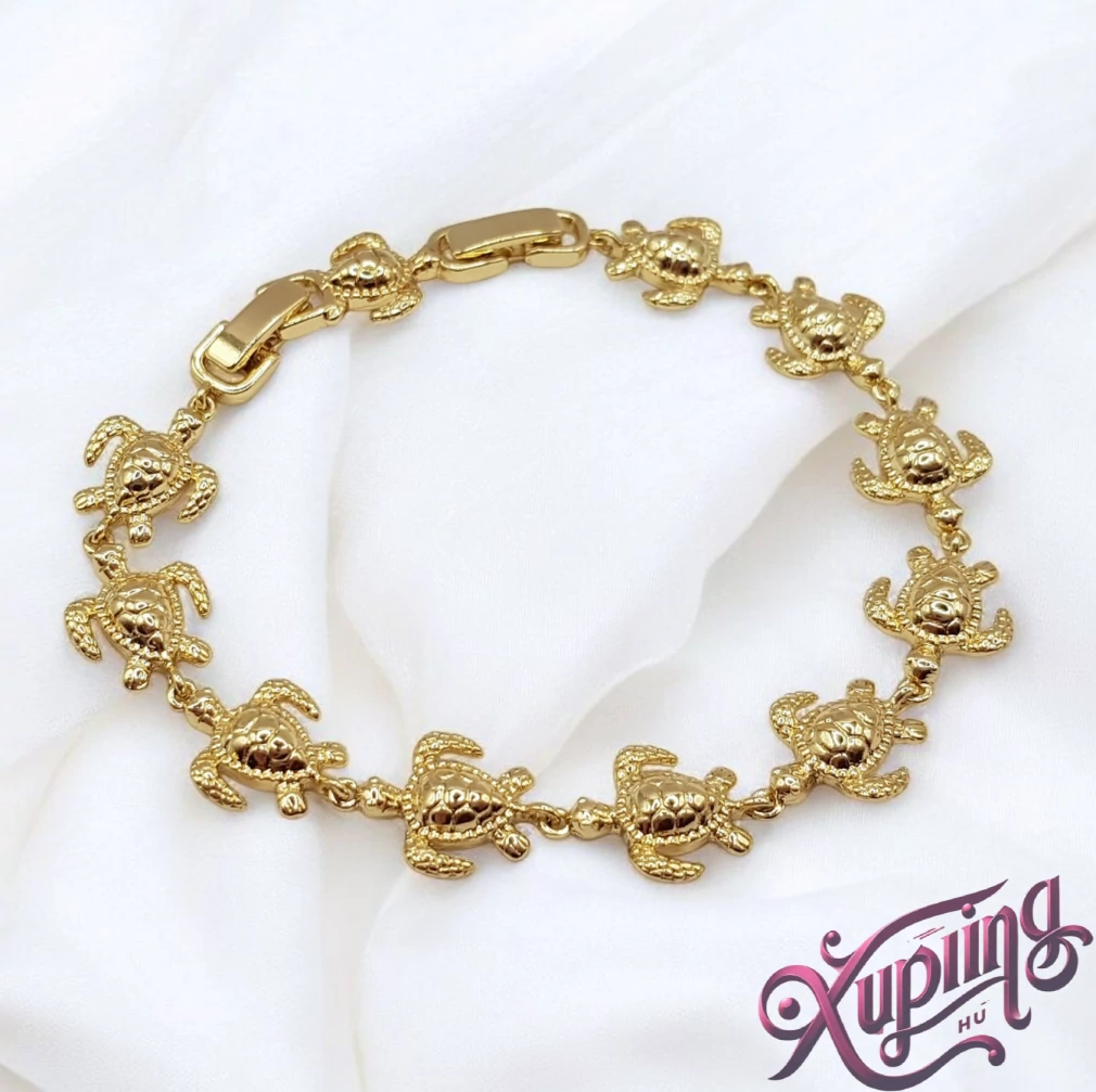Szofi 14K XP teknős karkötő 17/19cm