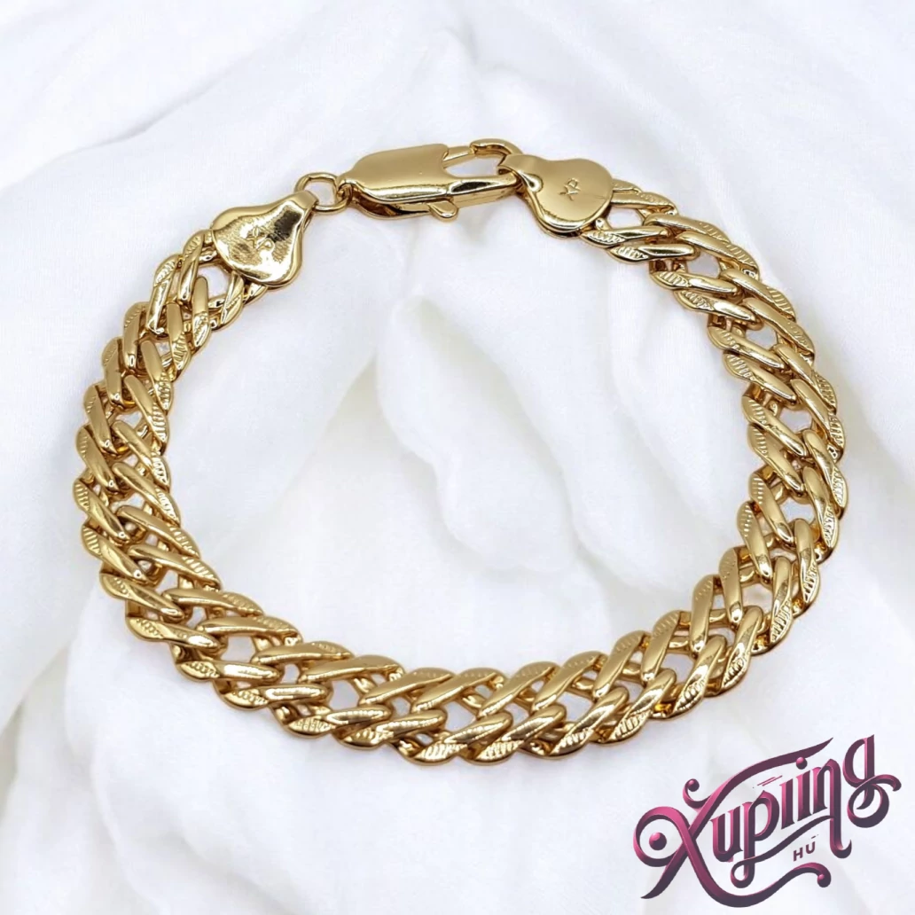 Halszálkás 14K XP extra vastag karkötő 19cm