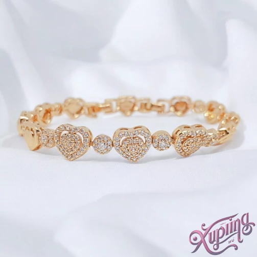 Thais 18K XP szíves karkötő