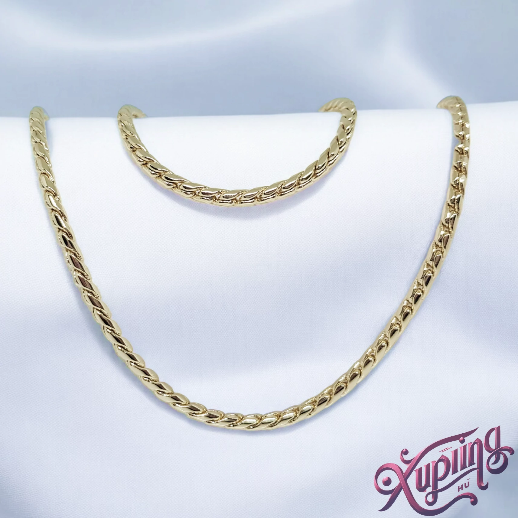 Linda 14K XP ékszerszett - nyaklánc + karkötő 50cm/19cm