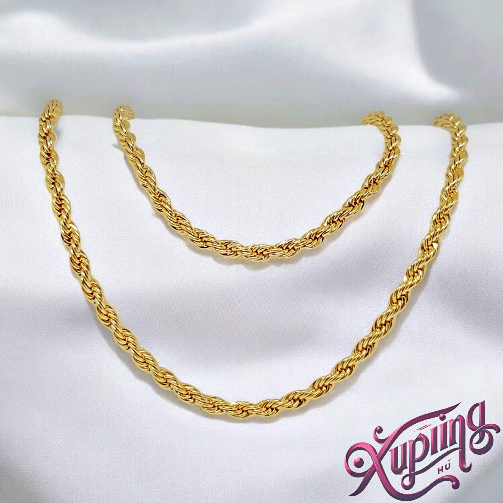 Berta 14K XP ékszerszett - nyaklánc + karkötő 50cm/19cm